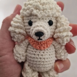 Nuevo Diseño, <span class=keywords><strong>Mini</strong></span> Peluche de Perro Tejido a Crochet Hecho a Mano, Lindo Muñeco de Perro <span class=keywords><strong>Poodle</strong></span> de Peluche, Pequeño Juguete de Animal de Algodón Tejido a Crochet, Llavero - Product Image 5