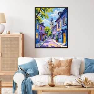 SONGWOO Kit de Peinture <span class=keywords><strong>sur</strong></span> <span class=keywords><strong>Toile</strong></span> Paysage Urbain pour Adultes, Décoration Murale DIY en Acrylique, Cadeau, <span class=keywords><strong>40x50</strong></span> CM - Product Image 3