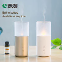 Diffuseur d'arômes sans fil miniature avec lumière d'ambiance, diffuseur d'arômes à flamme, batterie 32 ml, prise USB, vente en gros