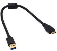 Cable USB 3.0 Chapado en Oro, Tipo A a Tipo A / USB 3.0 A Macho a B Macho / USB 3.0 A Macho a Micro-B / Cable de Extensión USB 3.0 A Macho a A Hembra