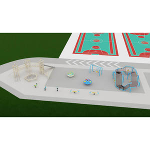 Designer pour enfants équipement de terrain de jeu extérieur commercial coloré personnalisé nouveaux grands ensembles - Product Image 1