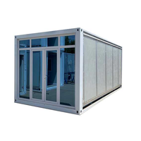 Bureau portable de luxe en conteneur de 20 pieds, maison mobile préfabriquée en acier
