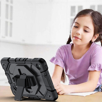 Étui de tablette en silicone antichoc et anti-chute pour Xiaomi Redmi Pad SE 9,7 pouces avec sangle d'épaule et support rotatif à 360°