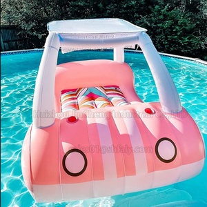 Chariot de golf gonflable de luxe personnalisé pour piscine d'été - Gonflable pour la terre ou l'eau avec porte-gobelet et appui-tête - Product Image 4