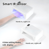 SNRQI Séchoir à ongles UV LED professionnel à prix bas, lampe UV haute puissance 72W pour ongles avec repose-main, lampe UV pour ongles