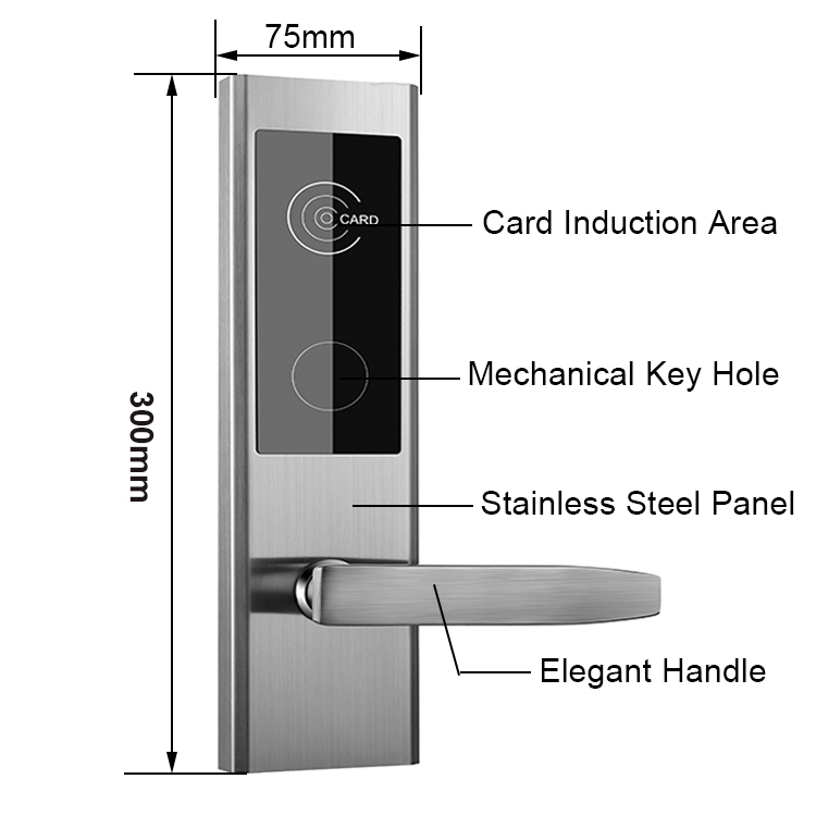 Electronic Rfid Card Door Lock TTLock Hotel Lock System Software Smart Hotel Door Lock · image 4