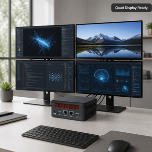 มินิพีซี NUC AMD <span class=keywords><strong>AI</strong></span> 9 365 NPU 2*2.5G LAN 2*DDR5 64GB PCIe4.0 2*HD 2*Type-C ระบบปฏิบัติการ Win11 คอมพิวเตอร์ <span class=keywords><strong>AI</strong></span> - Product Image 3