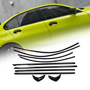 Toptan özel araba aksesuarları siyah kapı krom pencere dekoratif kalıplama Trim şerit BMW 3 serisi G20 M3 2019-2025 - Product Image 1