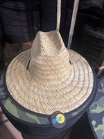 Chapeau de paille unisexe en gros, impression numérique personnalisée, style sauveteur américain, sombrero de plage, surf, toutes saisons, réglable