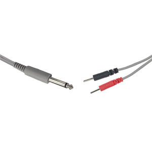 Aanpasbare 6.35Mm Ecg Koperen Kabel Pvc Isolatie 2 Lood 2.0Mm <span class=keywords><strong>Eeg</strong></span> Plug 6.35Mm Audio Plug 2.0Mm Pin <span class=keywords><strong>Eeg</strong></span> Kabel - Product Image 4