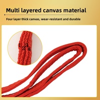 Collier réglable bleu et rouge pour bétail, en toile, pour chevaux et bovins, laisse épaisse pour veau, collier pour vache