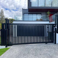 Clôture verticale en aluminium 4x6 pieds, couleur personnalisée, écran d'intimité durable pour jardin avant, villa résidentielle, propriété