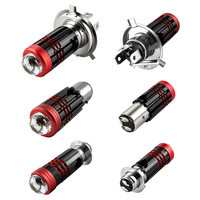 Nouvelle lampe LED pour moto D2-X, mini canon en acier D2 X, lampe LED pour moto avec douille BA20 H4 P15D