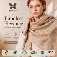 Châle décoratif haut de gamme pour femme, en jacquard fin tissé, avec franges, doux, léger et lisse, écharpe d'hiver, cadeau