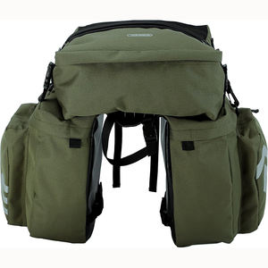 Professional Cycling Accessories 3-in-1 Green Bike Pannier Bag Set Bicycle Cargo <b>Rack</b> <b>Saddle</b> Bag Shoulder Bag Laptop Pannier - Product Image 1