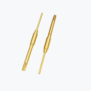 Conductive Probe 1.6mm Slotted Male And Female Pins Gold Plated PCB Mount High Conductivity Extended Copper Pins - Product Image 2