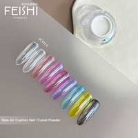 Poudre de pigment effet miroir Aurora Chrome glacé pour ongles, nouvelle poudre néon arc-en-ciel magique