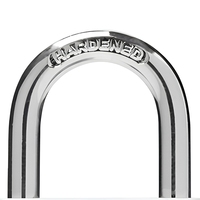 Cadenas en aluminium robuste personnalisable, étanche, antirouille, avec anse renforcée, à clé, pour porte, entrepôt, armoire, vente en gros OEM