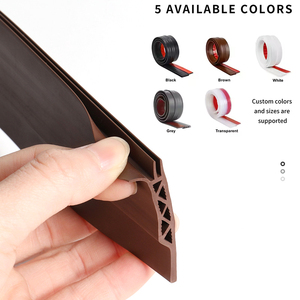 ยางซิลิโคนสไตล์โมเดิร์นมีกาวในตัวแถบปิดผนึกกันฝุ่นกันเสียงสำหรับประตู - Product Image 2