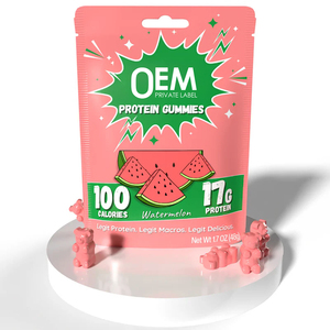 OEM Private Label Wei-eiwit Gummies Sport Energieboost Pre-Workout Supplementen Vegan Eiwit Gummies - Product Image 1
