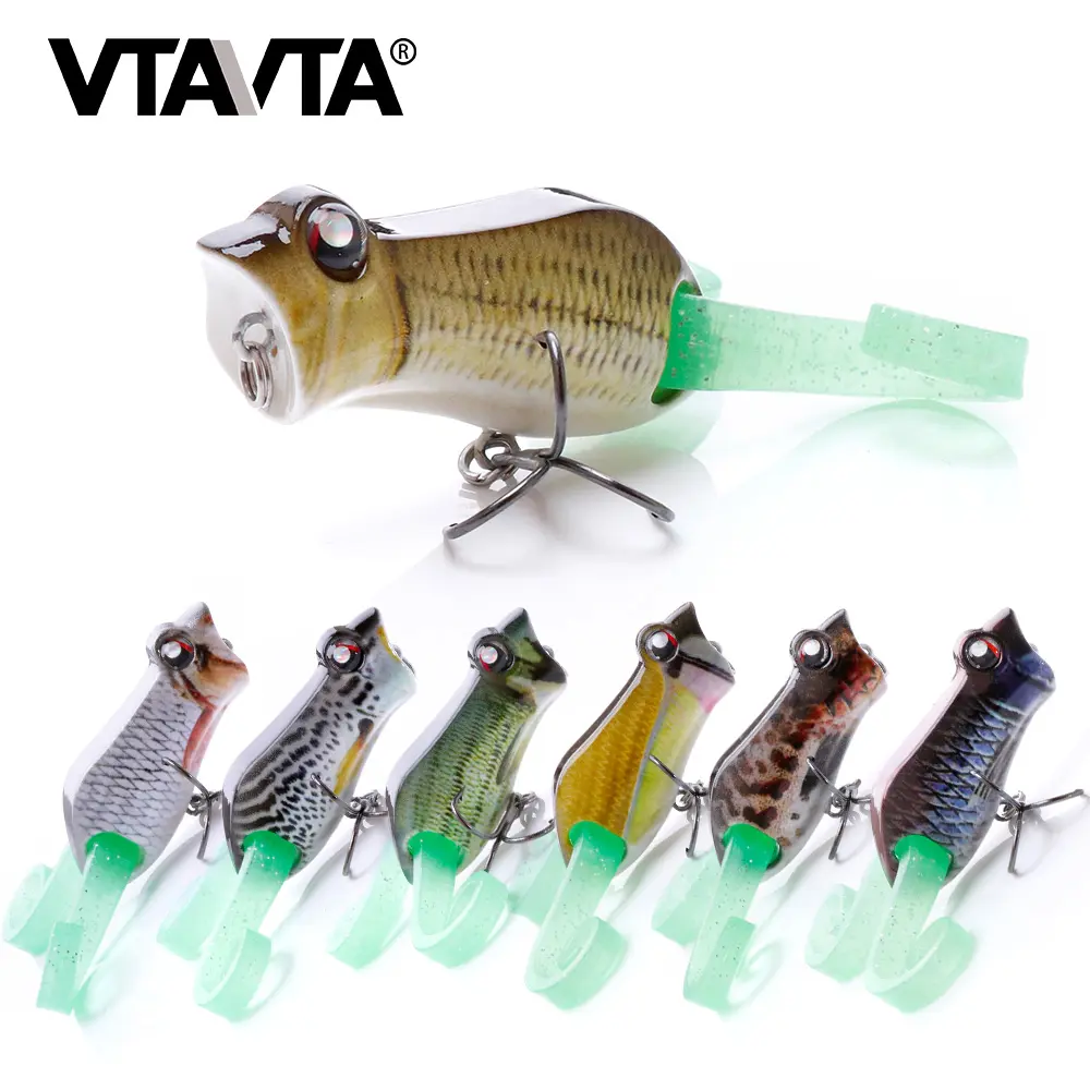 VTAVTA 5.6cm 11.2g sıcak satış kurbağa 3D göz yapay yem balıkçılık atlama lures