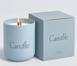 Factory Price Personalized Paper Foldable Candle Jar <b>Boxes</b> Custom Candle Packaging Box with logo - Product Image 1
