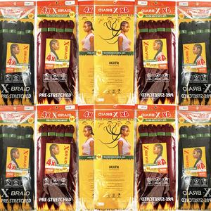 Tresses Yaki <span class=keywords><strong>4X</strong></span> 38 pouces, cheveux pré-étirés pour tresses, perruque synthétique afro Yaki en vrac 180g, extensions de cheveux pour tresses au crochet - Product Image 1