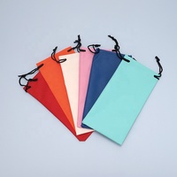 Microfibre coloré PVC cordon lunettes de soleil sacs pour lunettes lunettes de soleil bijoux paquet microfibre pochette