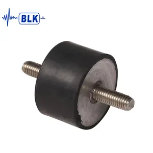 Custom Mold Anti Vibration Rubber Bobbin Mounts Isolator Silentblock Damper With Double Male Thread