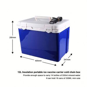 Wholesale Price 12L PU Foam Plastic Ice Chest Cooler Box Vaccine Storage Transportation Cooler Box - Product Image 2