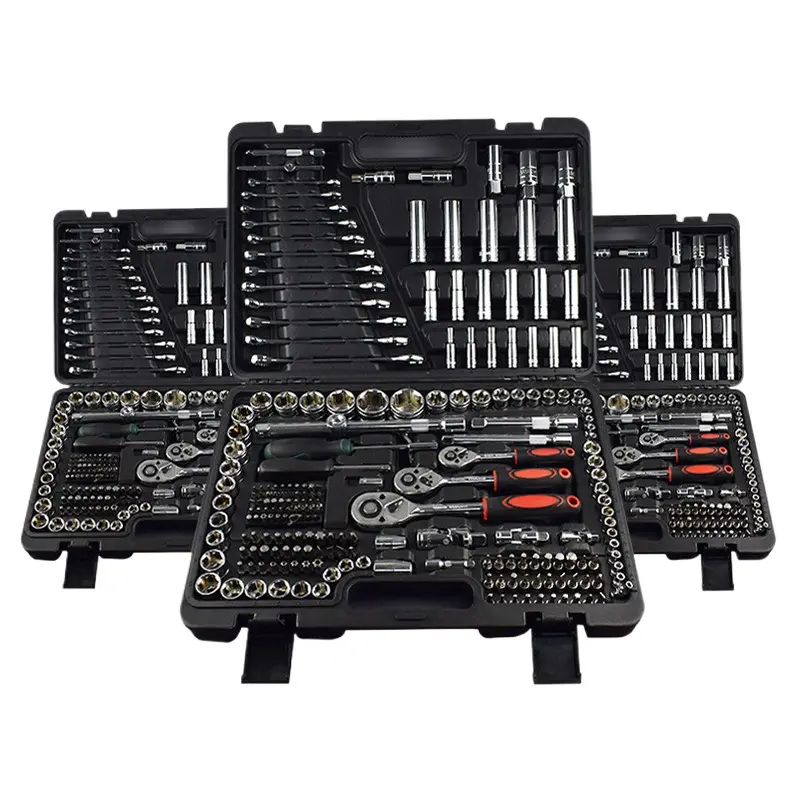 216 pçs soquete catraca torque combinação ferramenta kits chaves ferramentas manuais chave de soquete conjunto com caixa