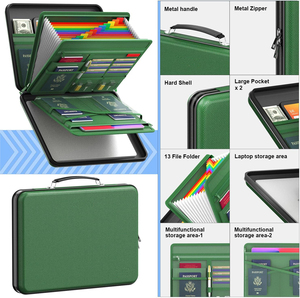 YHX 13-Pocket vỏ cứng chống cháy hộp tài liệu mở rộng tập tin tổ chức với lưu trữ cho các tài liệu - Product Image 4