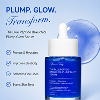 Sérum Éclat et Hydratation Profonde au Peptide Bleu et Bakuchiol – Essence Visage Légère et Rafraîchissante pour une Peau Lumineuse