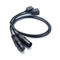Câble répartiteur XLR en PVC de 30 cm, 1 mâle 2 femelles, 3 broches, pour microphone, mixeur, applications home cinéma 1080P