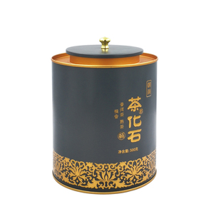 Hot Selling Empty Metal Round tin cylinder packaging Packaging Tea Tin Box Can Container