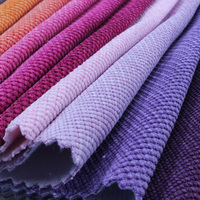 Tissu en velours durable en stock, laminé d'un côté en suède, pour la décoration des chaises d'hôtel et de salle à manger