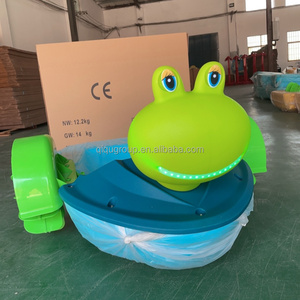 QIQU Combo Piscina Gonfiabile - Design con Testa di Cartone Animato, Set Completo con Piccole Barche a Pedali a 2 Ruote - Product Image 2