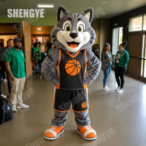 Costume de mascotte <span class=keywords><strong>loup</strong></span>-<span class=keywords><strong>garou</strong></span> sur mesure Shengye pour événements sportifs, idéal pour les matchs de basketball et la publicité - Product Image 1