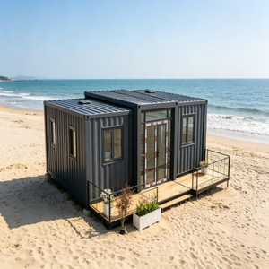 บ้านคอนเทนเนอร์ขนาด 40 ฟุต แบบขยายได้ ห้องกิจกรรมพับได้แบบปีกคู่ บ้านเคลื่อนที่แบบรวดเร็ว ห้องพักแบบขยายได้สองปีก - Product Image 1