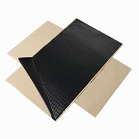 Feuille d'insonorisation autocollante en butyl aluminium pour voitures, bureaux, KTV, bars et hôtels - Résistance aux hautes températures, garantie 5 ans