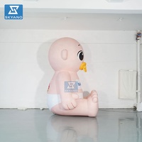 Modèle de poupée gonflable géante personnalisée pour la promotion de la marque ou la décoration publicitaire de fêtes pour mères et bébés