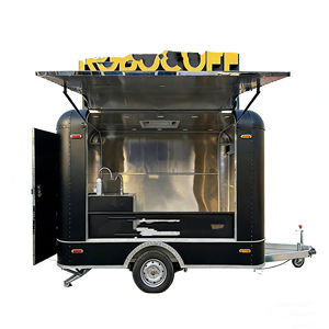 รถขายอาหารเคลื่อนที่สแตนเลส 4 ล้อ สำหรับขายฮอทดอก ไอศกรีม เบอร์เกอร์  มีสินค้าในโรงงาน เหมาะสำหรับพื้นที่ท่องเที่ยว - Product Image 2
