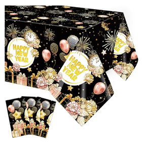 Tovaglia Festiva per Capodanno, Rettangolare o Rotonda, Scintillante per Banchetti e Decorazioni Domestiche - Product Image 1