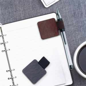 PU <b>Pen</b> Holder Notebook Accessories New Design High Viscosity Enterprise Customized LOGO for Business Office Work Student - Product Image 5