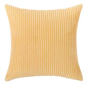 Inyahome полосатый вельветовый горчичный чехол для диванных подушек роскошный стильный чехол для подушки наволочка для дивана Декор для спальни фермерский дом