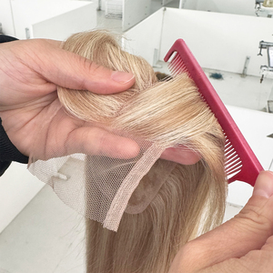 2026 Cierre de encaje blanco para mujer, con base de seda, densidad natural, cutícula alineada, cabello humano europeo, topper de encaje mono - Product Image 2