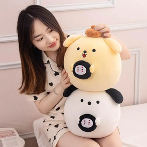 Para Cinnamoroll, Kuromi, Kitty, Purin, Bunny: Juguetes de peluche, cojín de sofá de dibujos animados, cojín de malla de algodón PP, peluche de Purin - Product Image 4