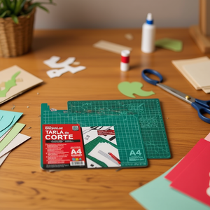 Criscolor Cutting Mat A4 300x220mm 3mm Thick Non-Slip Grid For Crafting - Product Image 3