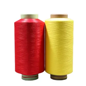 100% Polyester Flame Retardant Color Yarn Dope Dyed Filament DTY Recycle Yarn