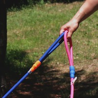 Laisse pour chien classique de 1,2 m en corde de polyester souple pour chiens à forte traction, design simple et moderne PETBOS